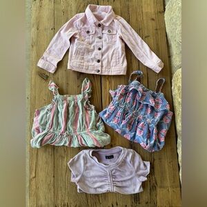 5T Girls Bundle ( two dresses,shirt, jacket)